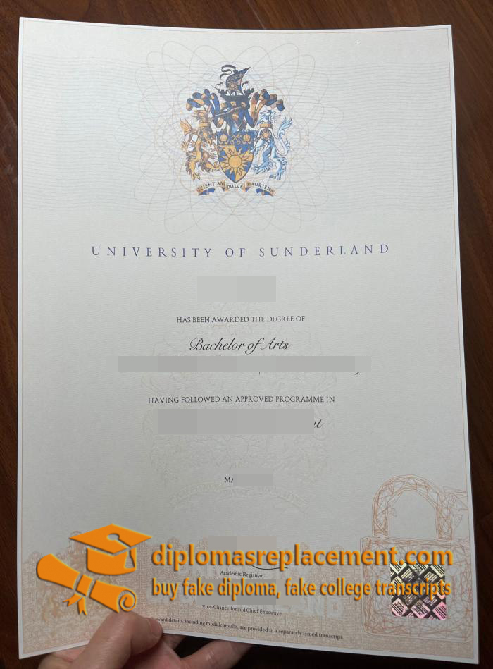 University of Sunderland diploma