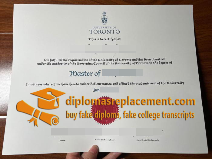 University of Toronto diploma