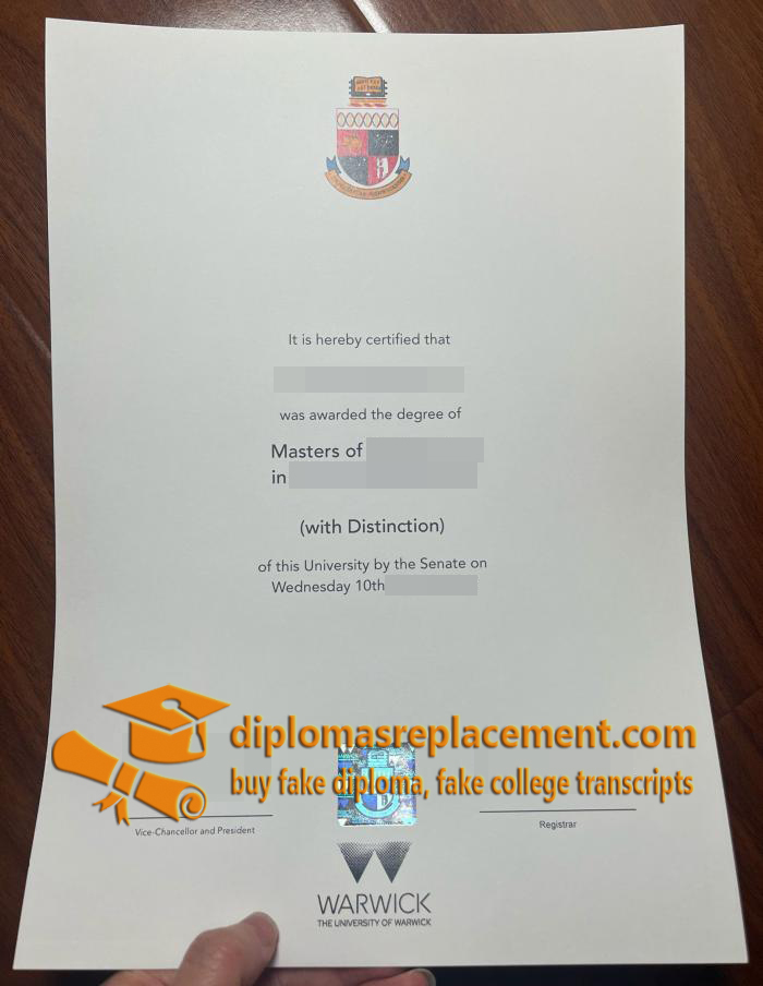 University of Warwick diploma
