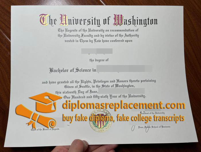 University of Washington diploma