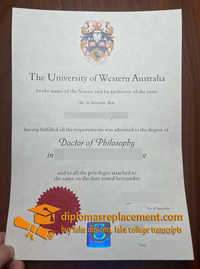 University of Western Australia diploma
