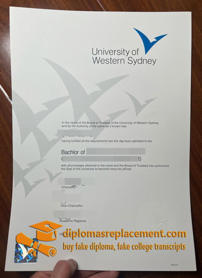 University of Western Sydney diploma