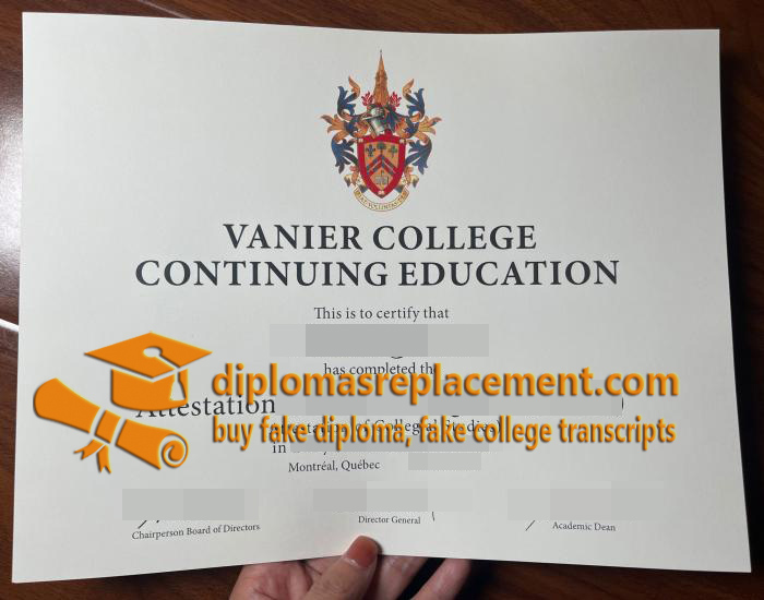 Vanier College diploma