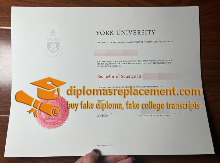 York University diploma