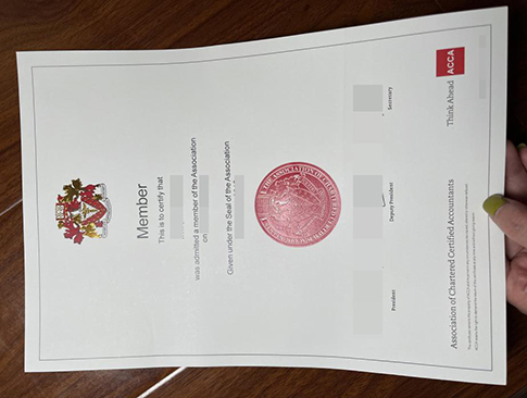 ACCA Membership Certificate replacement