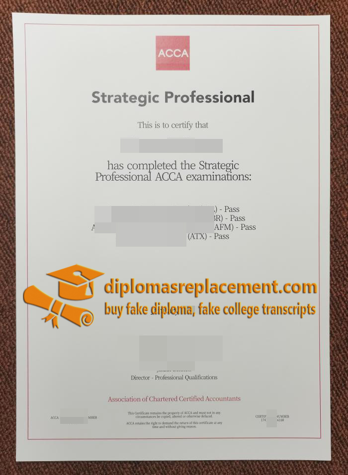 ACCA Strategic Professional Certificate
