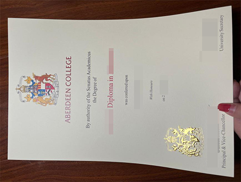 Aberdeen College degree replacement