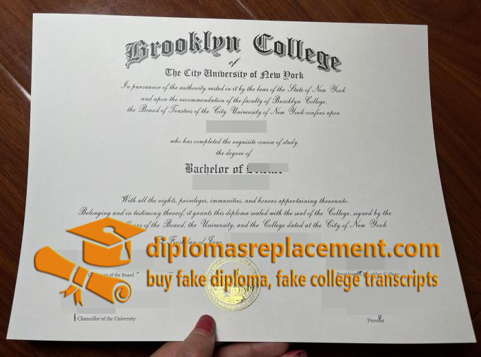 Brooklyn College diploma