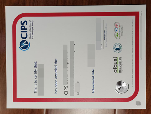 Buy a fake CIPS Certification level 4 replacement online in the UK