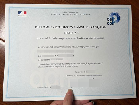 DELF A2 Certificate replacement