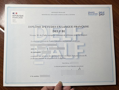 DELF B1 Certificate replacement