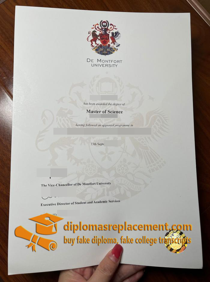 De Montfort University diploma