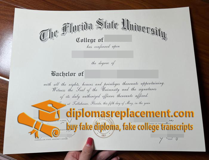 Florida State University diploma