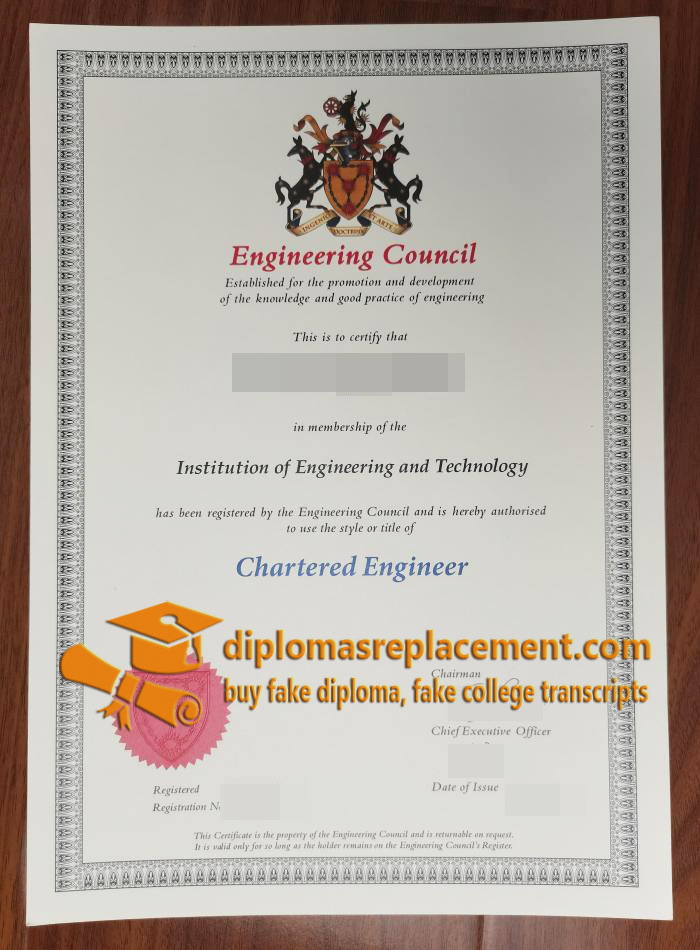 IET Certificate