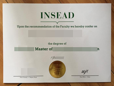 INSEAD diploma replacement