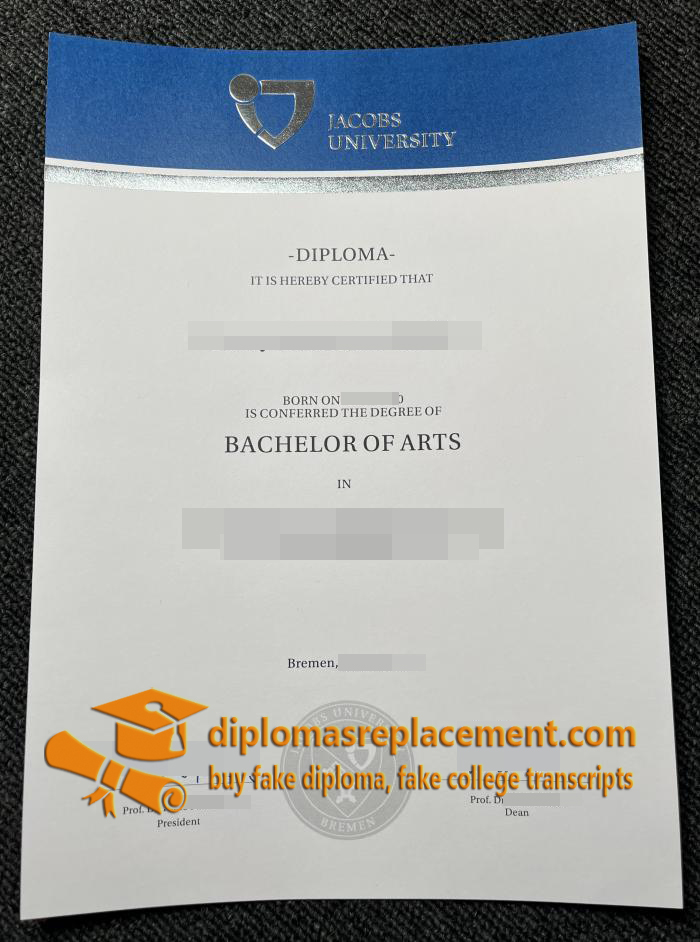 Jacobs University diploma