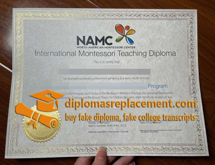 NAMC Certificate