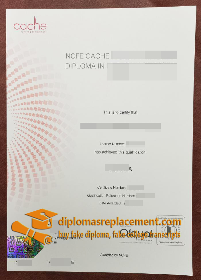 NCFE CACHE Certificate