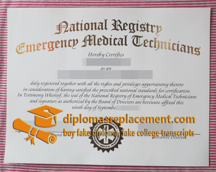 NREMT Certificate