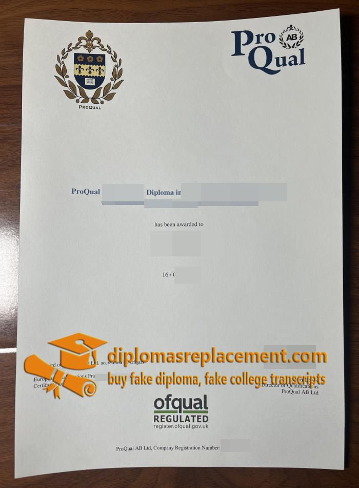 ProQual Certificate