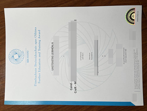 QQI Awards Certificate replacement