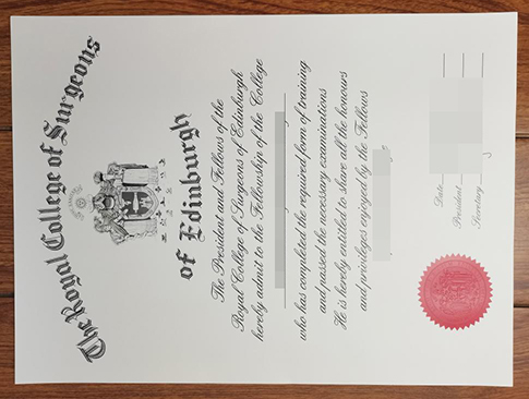 RCS Edinburgh Certificate replacement