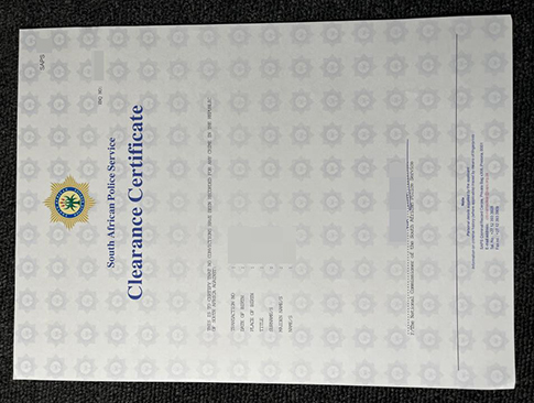 SAPS Clearance Certificate replacement