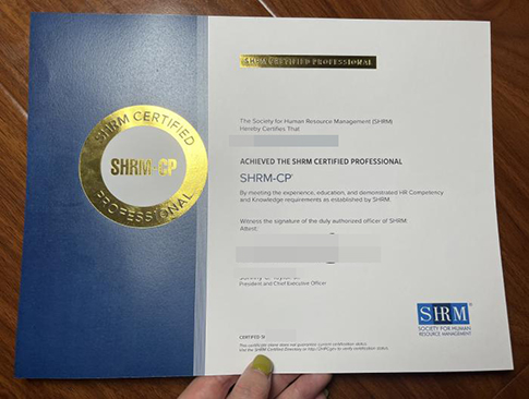 SHRM-CP Certificate replacement