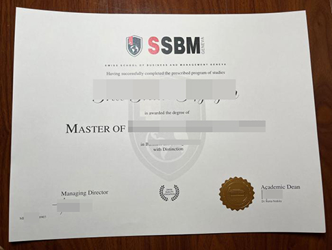 SSBM Geneva diploma replacement
