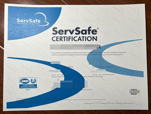 ServSafe Certificate replacement