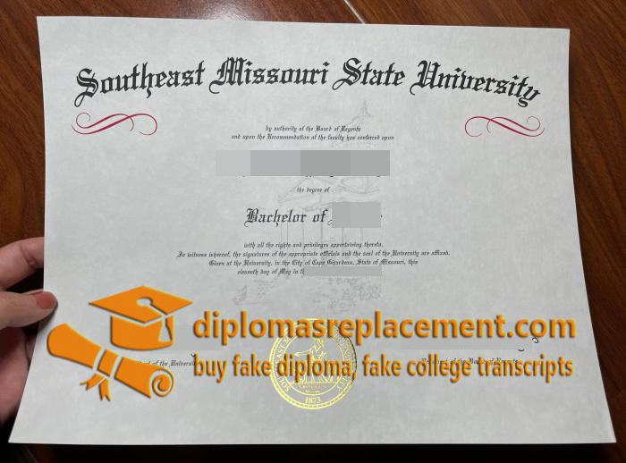 Southeast Missouri State University diploma