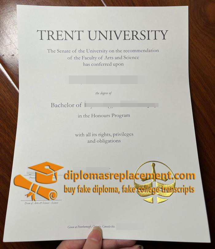 Trent University diploma