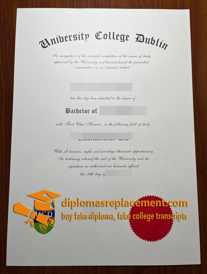 University College Dublin diploma