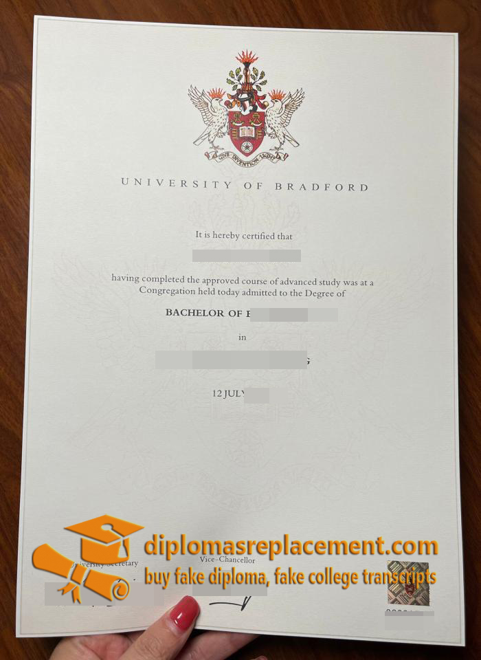 University of Bradford diploma