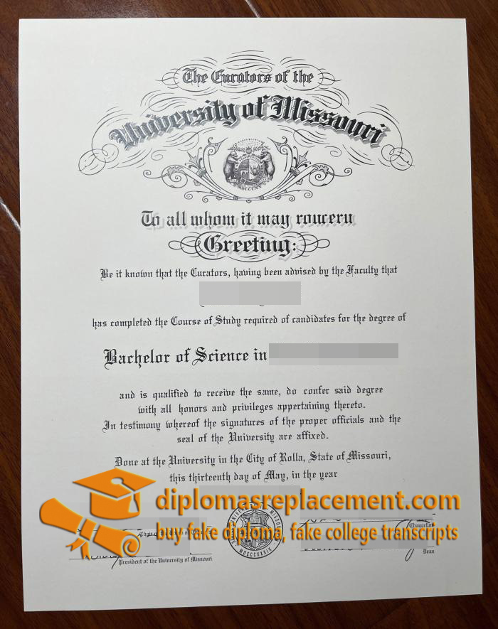 University of Missouri degree