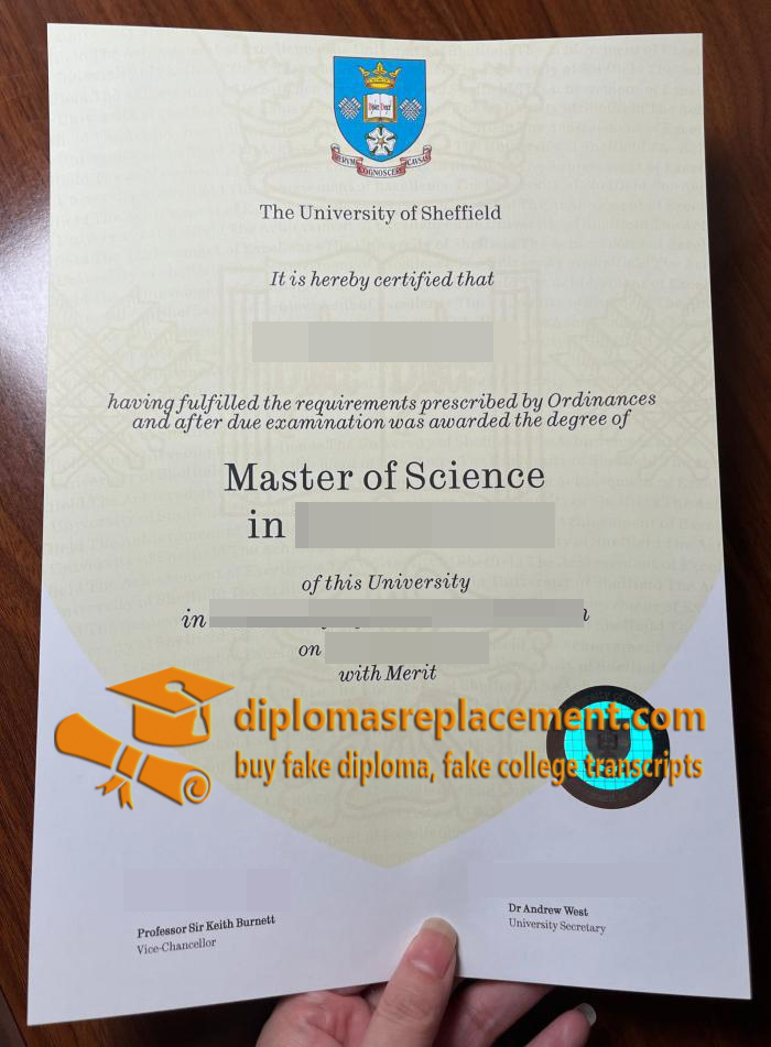 University of Sheffield degree