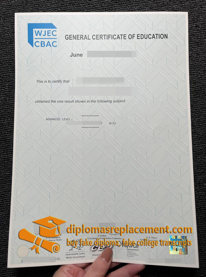 WJEC Certificate