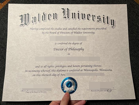 Walden University diploma replacement