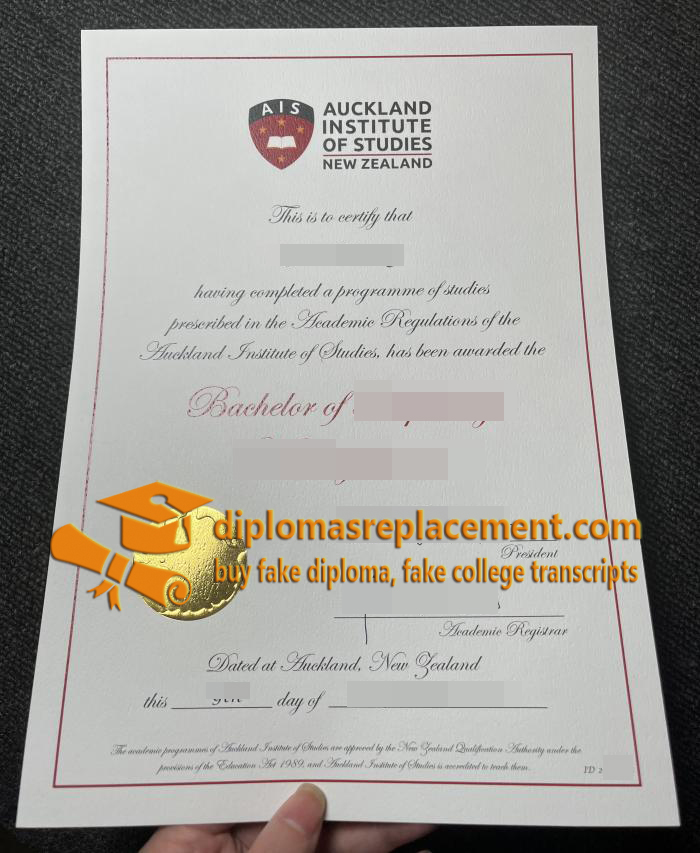 Auckland Institute of Studies diploma