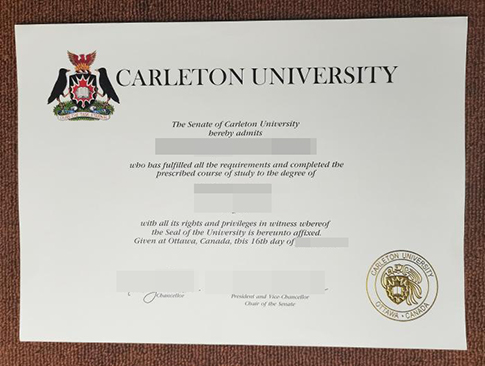 Carleton University diploma replacement