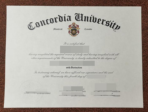 Concordia University diploma replacement