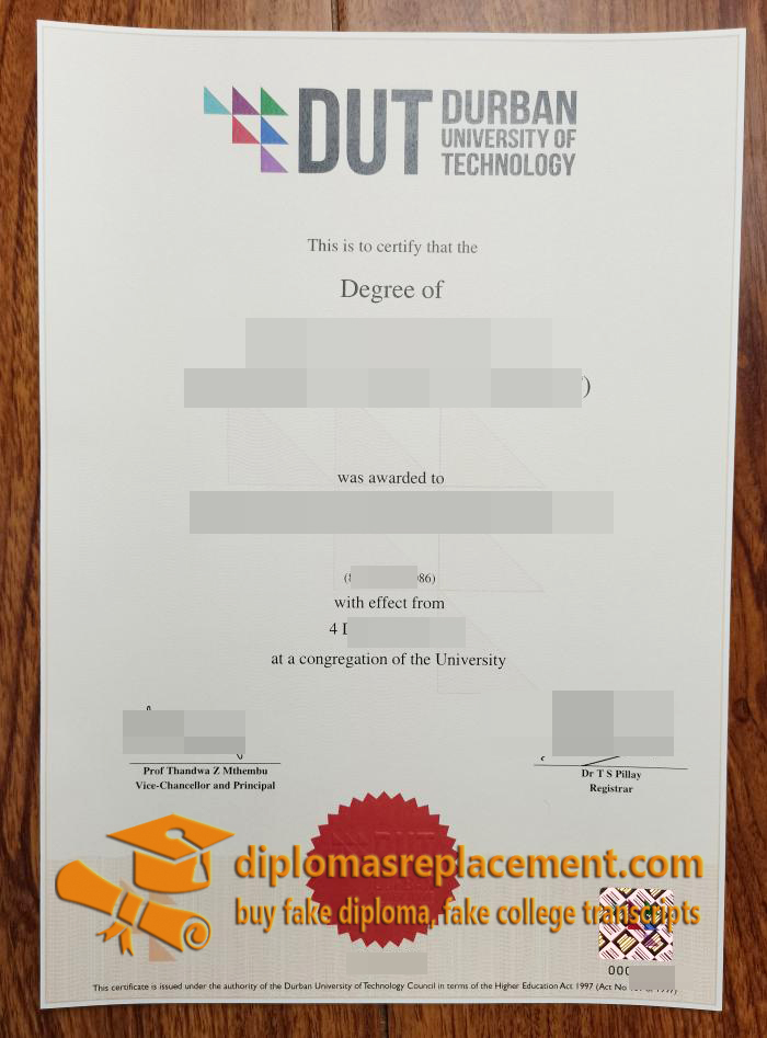 DUT diploma