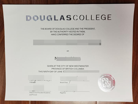 Douglas College diploma replacement