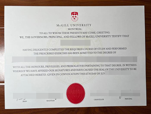 McGill University diploma replacement