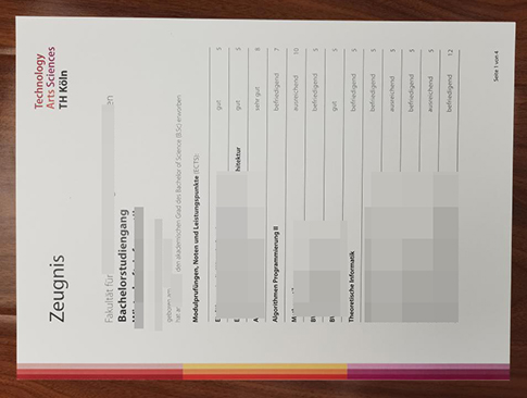 Technische Hochschule Köln Zeugnis replacement