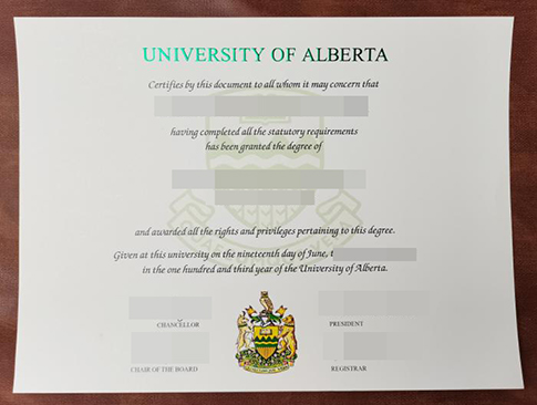 University of Alberta degree replacement