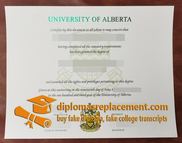University of Alberta degree