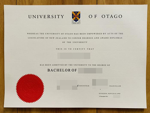 University of Otago diploma replacement