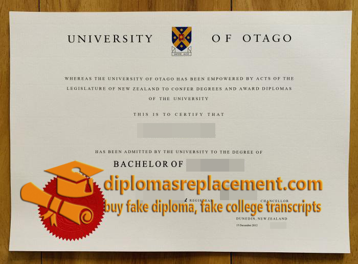 University of Otago diploma