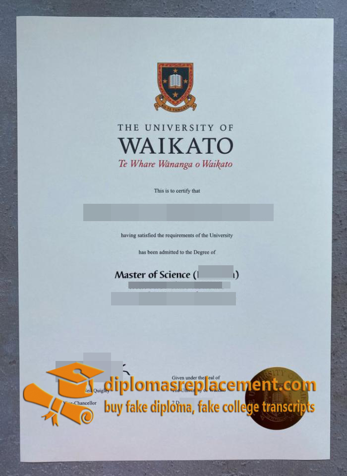 University of Waikato diploma